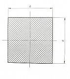 Шнур силиконовый прямоугольного сечения 5x60 мм