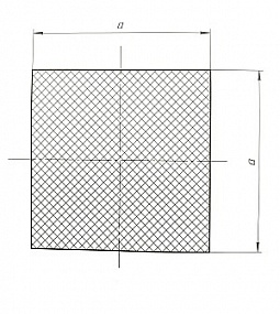 Шнур силиконовый квадратного сечения 16x16 мм